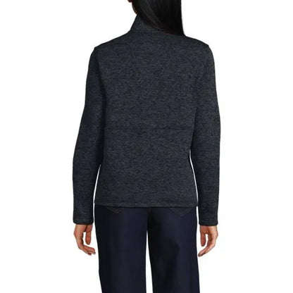 Women's Sweater Fleece Snap Neck Pullover Jacket
