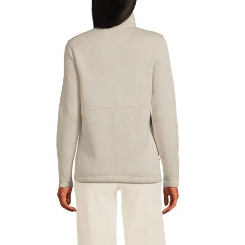 Women's Sweater Fleece Snap Neck Pullover Jacket