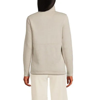 Women's Sweater Fleece Snap Neck Pullover Jacket