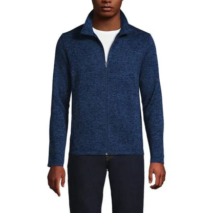 School Uniform Men's Sweater Fleece Zip Front Jacket