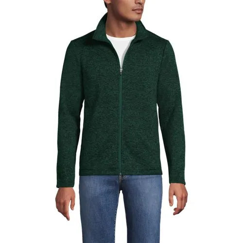 School Uniform Men's Sweater Fleece Zip Front Jacket