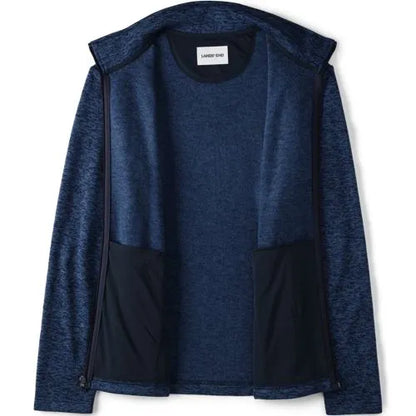School Uniform Men's Sweater Fleece Zip Front Jacket