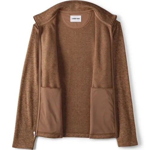 School Uniform Men's Sweater Fleece Zip Front Jacket