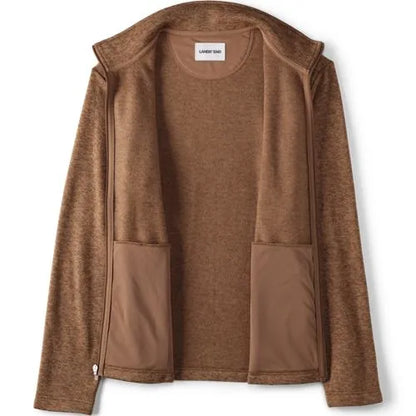 School Uniform Men's Sweater Fleece Zip Front Jacket