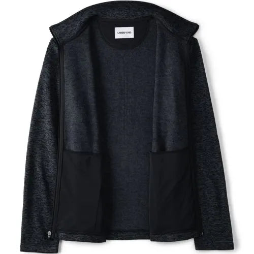 School Uniform Men's Sweater Fleece Zip Front Jacket