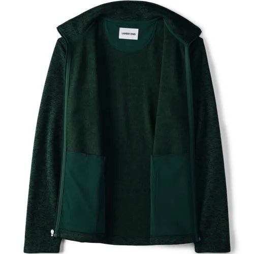 School Uniform Men's Sweater Fleece Zip Front Jacket