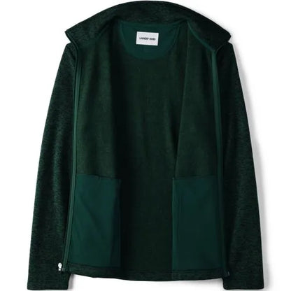 School Uniform Men's Sweater Fleece Zip Front Jacket
