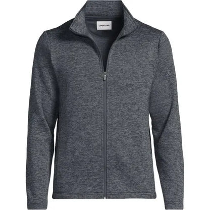 School Uniform Men's Sweater Fleece Zip Front Jacket