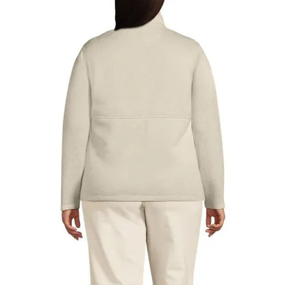Women's Sweater Fleece Snap Neck Pullover Jacket