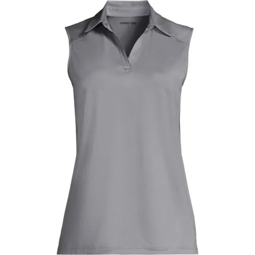 School Uniform Women's Rapid Dry Sleeveless Sport Collar Polo