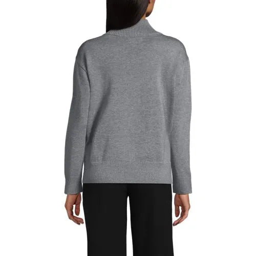 Women's Cotton Modal Funnel Neck Sweater