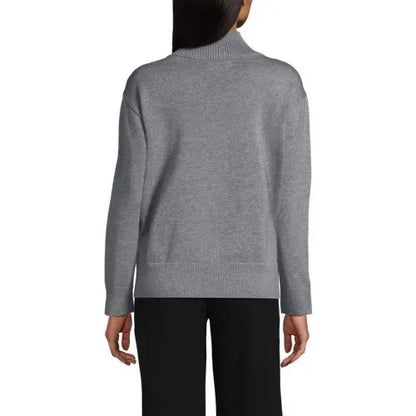 Women's Cotton Modal Funnel Neck Sweater
