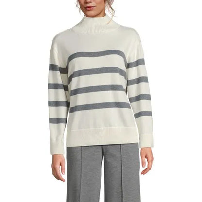 Women's Cotton Modal Funnel Neck Sweater