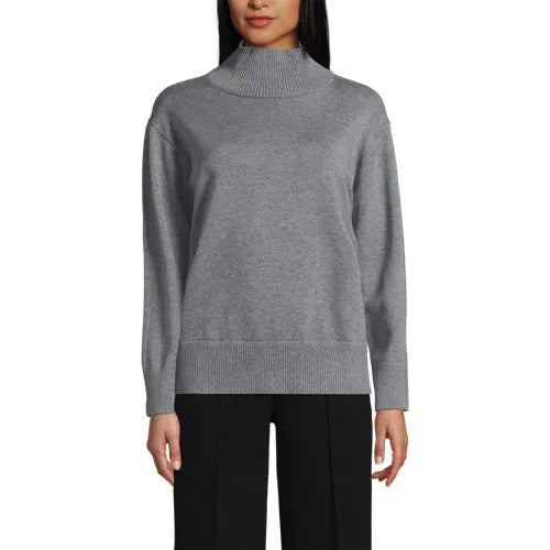 Women's Cotton Modal Funnel Neck Sweater