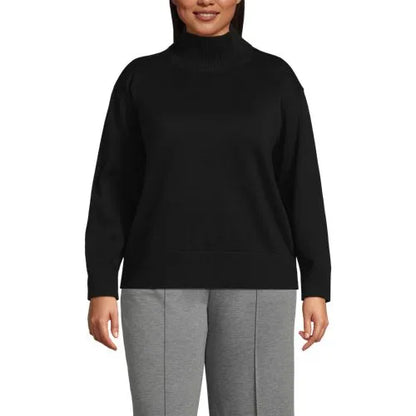 Women's Cotton Modal Funnel Neck Sweater