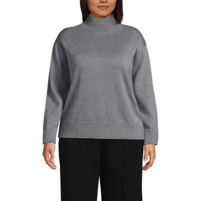 Women's Cotton Modal Funnel Neck Sweater