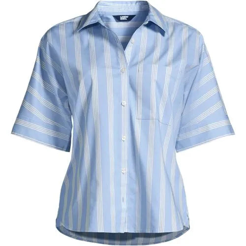 Women's Cooling Elbow Sleeve Button Front Shirt