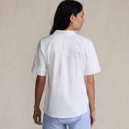 Women's Cooling Elbow Sleeve Button Front Shirt
