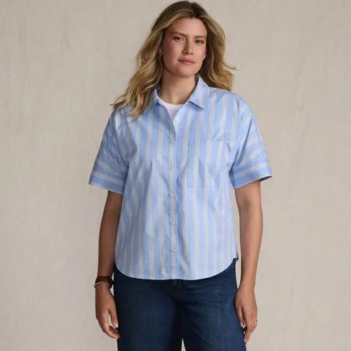Women's Cooling Elbow Sleeve Button Front Shirt