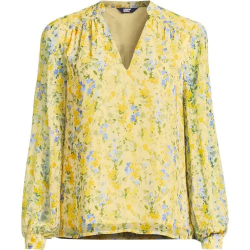 Women's Chiffon Removable Tie Neck Blouse