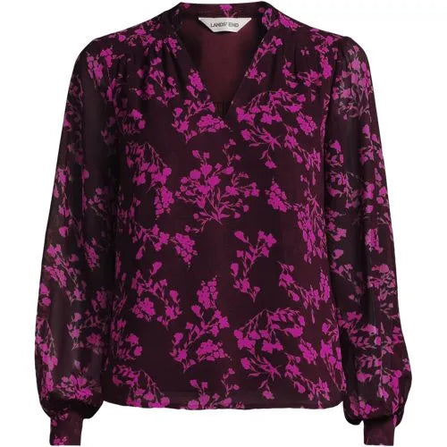 Women's Chiffon Removable Tie Neck Blouse