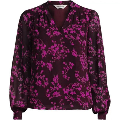 Women's Chiffon Removable Tie Neck Blouse