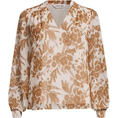 Women's Chiffon Removable Tie Neck Blouse