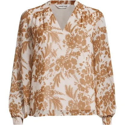 Women's Chiffon Removable Tie Neck Blouse