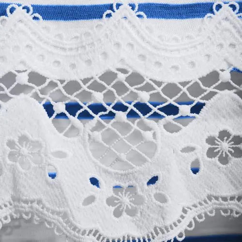 Women's Short Sleeve Slub Jersey Cutwork T-Shirt
