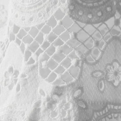 Women's Short Sleeve Slub Jersey Cutwork T-Shirt