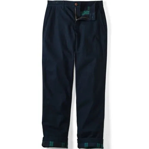 Men's Knockabout Comfort Waist Easy Classic Fit Flannel Lined Chino Pant