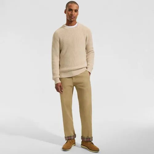 Men's Knockabout Comfort Waist Easy Classic Fit Flannel Lined Chino Pant