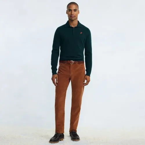 Men's Corduroy Comfort Waist Easy Classic Fit 5 Pocket Pant