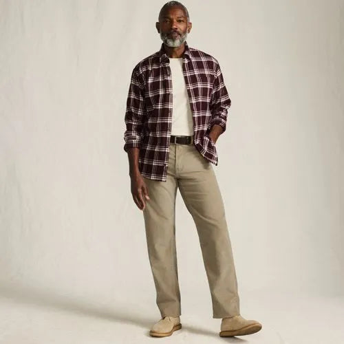 Men's Corduroy Comfort Waist Easy Classic Fit 5 Pocket Pant