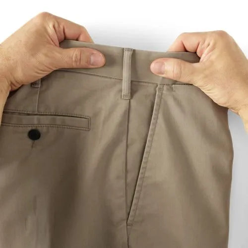 Men's Travel Kit Comfort Waist Easy Classic Fit Chino Pant