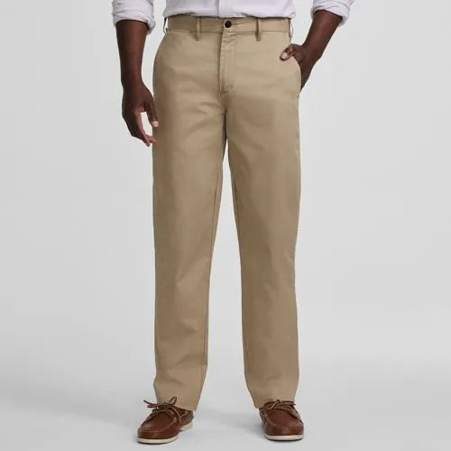Men's Travel Kit Comfort Waist Easy Classic Fit Chino Pant