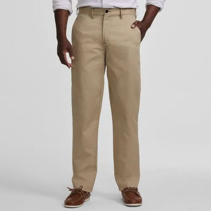 Men's Travel Kit Comfort Waist Easy Classic Fit Chino Pant