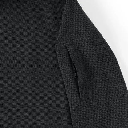 Men's Long Sleeve Cooling Performance Pique Quarter Zip