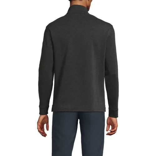 Men's Long Sleeve Cooling Performance Pique Quarter Zip