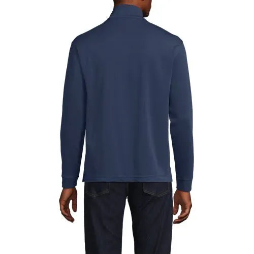 Men's Long Sleeve Cooling Performance Pique Quarter Zip