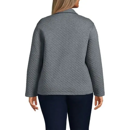 School Uniform Women's Quilted Shirt Jacket