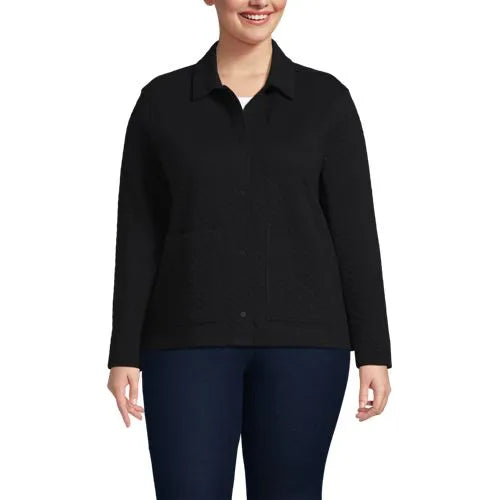 School Uniform Women's Quilted Shirt Jacket