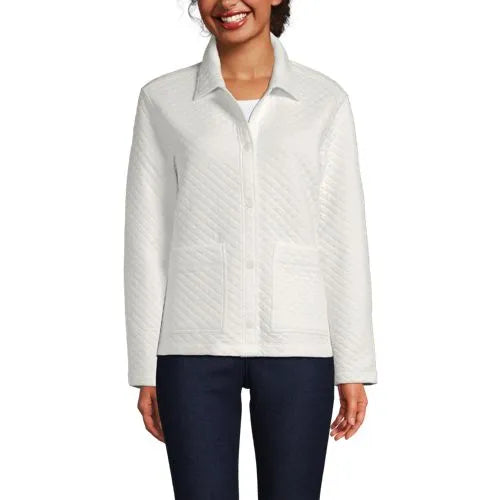 School Uniform Women's Quilted Shirt Jacket
