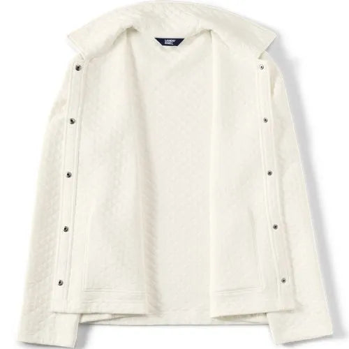 School Uniform Women's Quilted Shirt Jacket