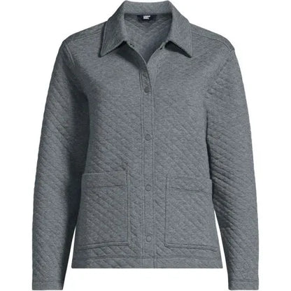 School Uniform Women's Quilted Shirt Jacket