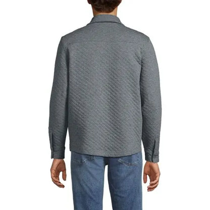 School Uniform Men's Quilted Shirt Jacket