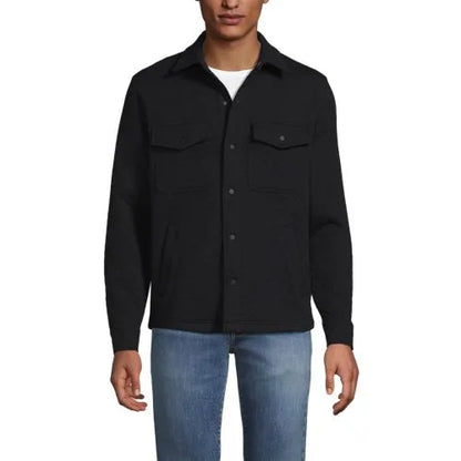 School Uniform Men's Quilted Shirt Jacket