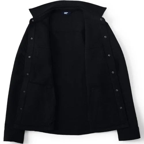School Uniform Men's Quilted Shirt Jacket