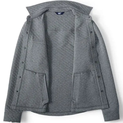 School Uniform Men's Quilted Shirt Jacket