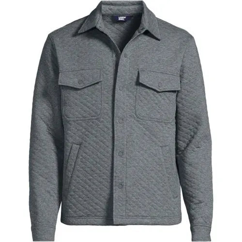 School Uniform Men's Quilted Shirt Jacket